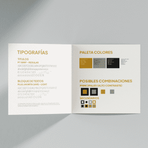 mockup de manual de marca de habitane