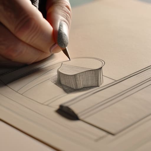 Sketching while returning to the page.