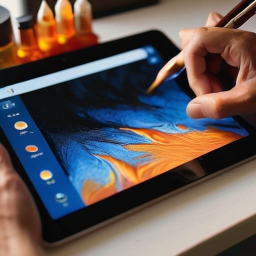 Digital painting with The Intentional Mark.