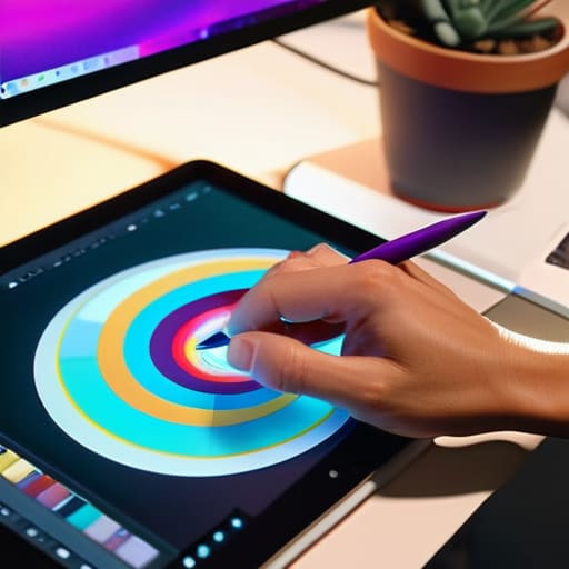 Digital design application using color theory.