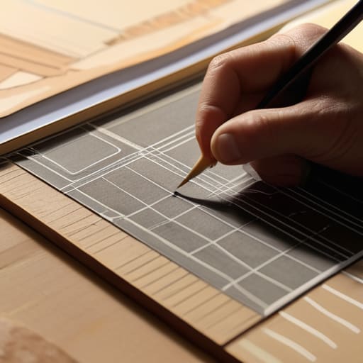Artist performing concept sketching for design.