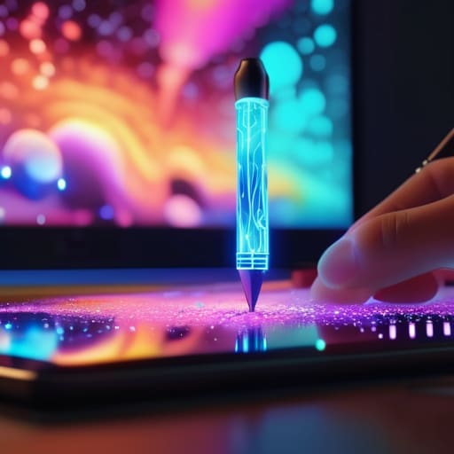 Creating digital art with generative ai tools.