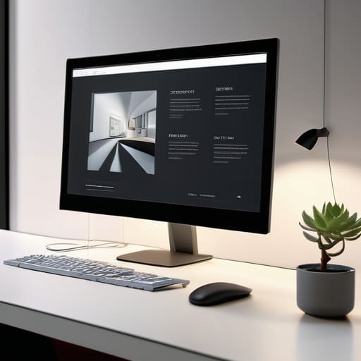 Minimalist web aesthetics in modern design.