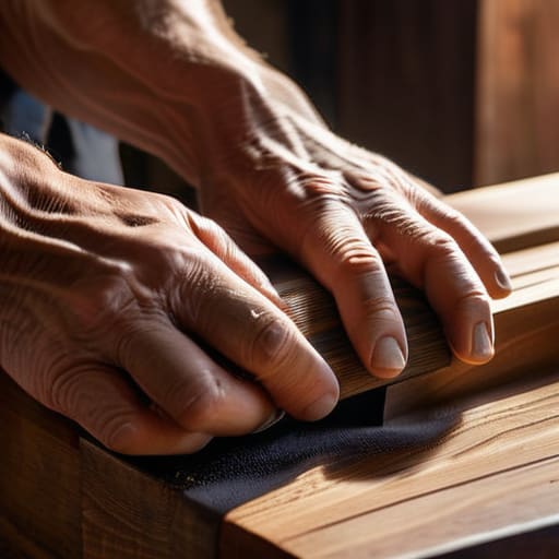 The process of restoring vintage wooden furniture.