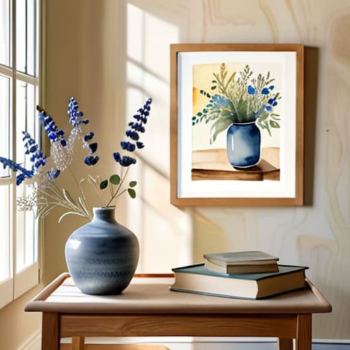 Ways to use watercolor in home decor.