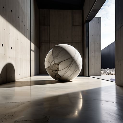 Tension created through an asymmetric design.