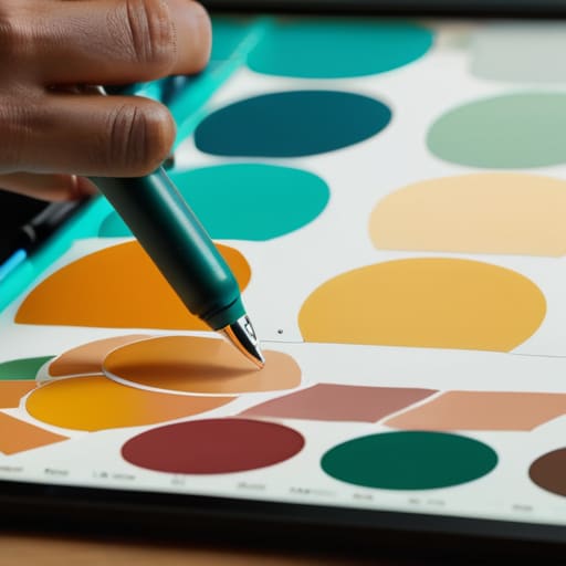 Digital art showing color theory application.